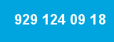 929 124 09 18 929 124 09 18